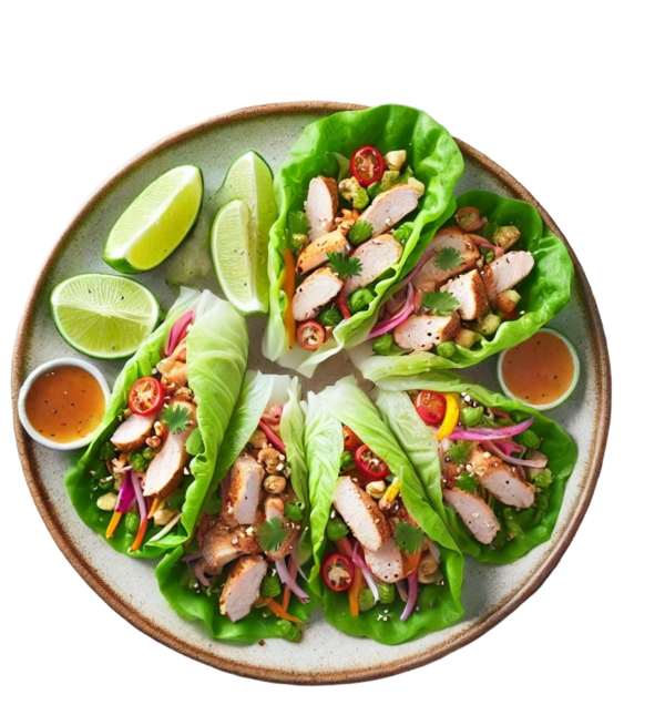 Low Carb Thai Turkey Lettuce Wraps